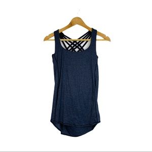 Lululemon Stripe Tank With Sports Bra